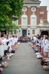 Lantern Bearing; photo by Cassie Foster/Sweet Briar College